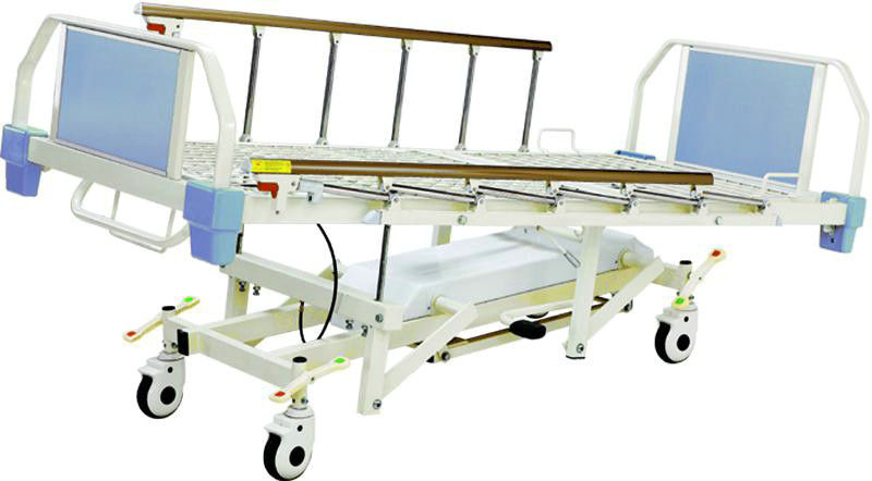 4 giường bệnh nhân bệnh nhân y tế thủy lực với đường ray hợp kim nhôm
