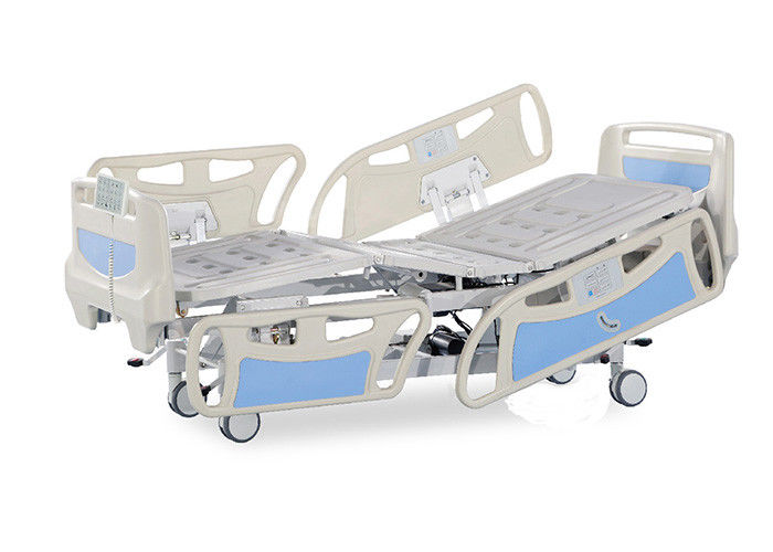 Bệnh viện tự động ICU Giường với phần chân rộng và bảng điều khiển trung tâm