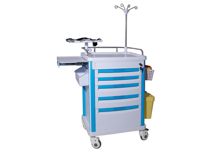 Dễ dàng làm sạch nhựa ABS nhựa Y tế Xe đẩy Với bánh xe ồn ào