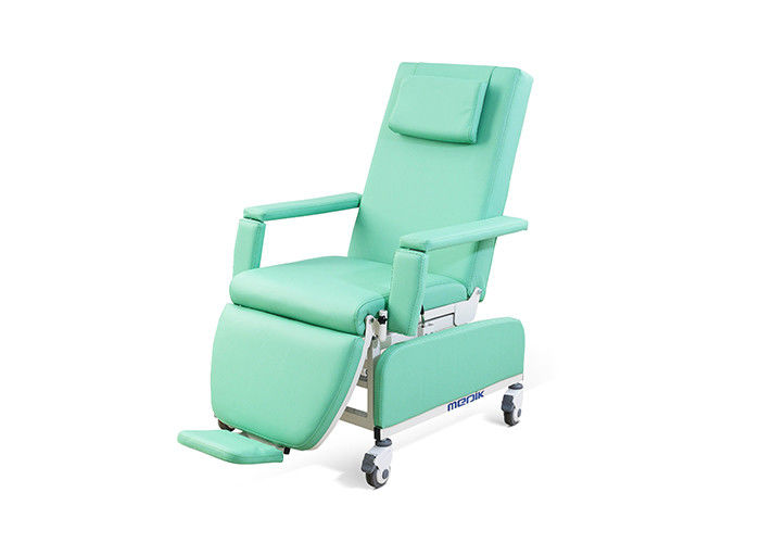Ghế lấy máu y tế di động có tựa lưng và chỗ để chân có thể điều chỉnh